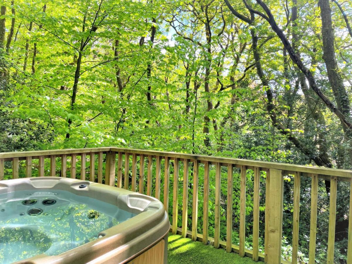 Bluestone-Hot Tub-Woodlandlodges-Pembrokeshire-Tenby Carmarthen Exterior foto